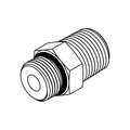 Tompkins Hydraulic Fitting-Stainless12MOR-12MP-SS SS-6401-12-12-FG